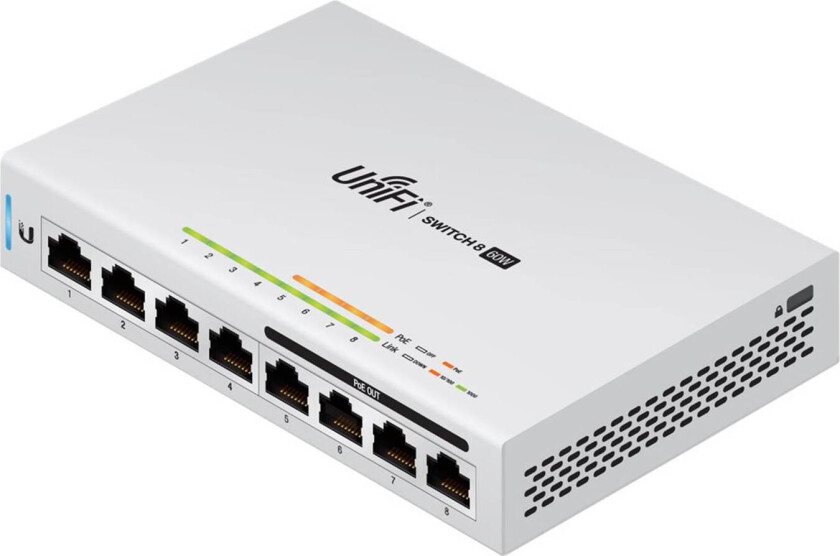 Unifi Switch 8 Ports, 60w