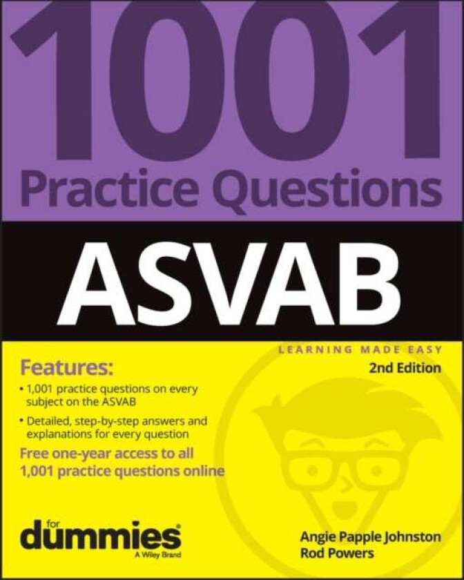 ASVAB: 1001 Practice Questions For Dummies (+ Online Practice) av Angie Papple Johnston, Rod Powers