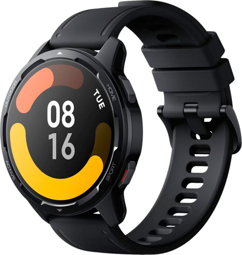 Watch S1 Active - Romsvart - smartklokke med stropp - TPU - svart - håndleddstørrelse: 160-220 mm - display 1.43" - Wi-Fi, NFC, Bluetooth - 36