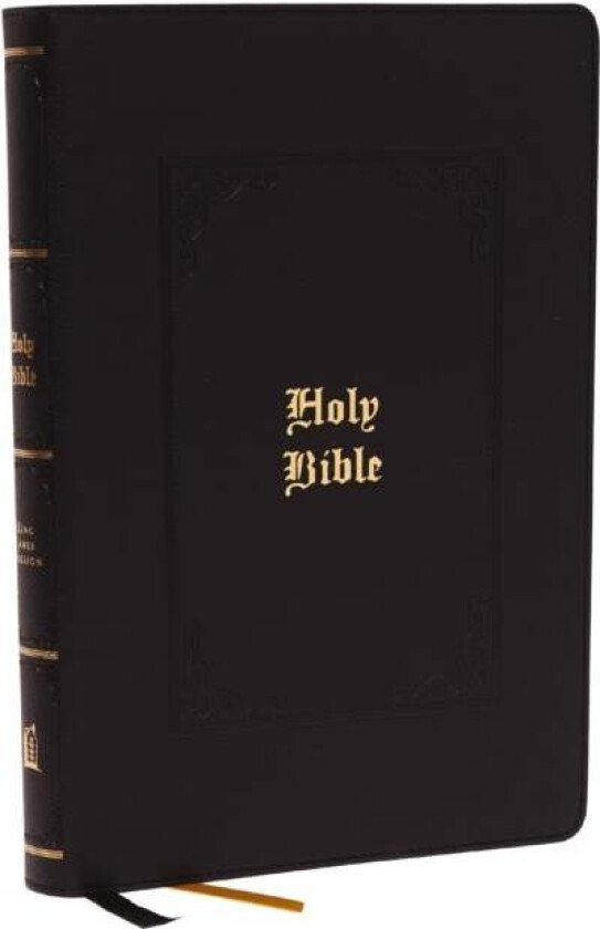 KJV Holy Bible Large Print Center-Column Reference Bible, Black Leathersoft with Thumb Indexing, 53, av Thomas Nelson