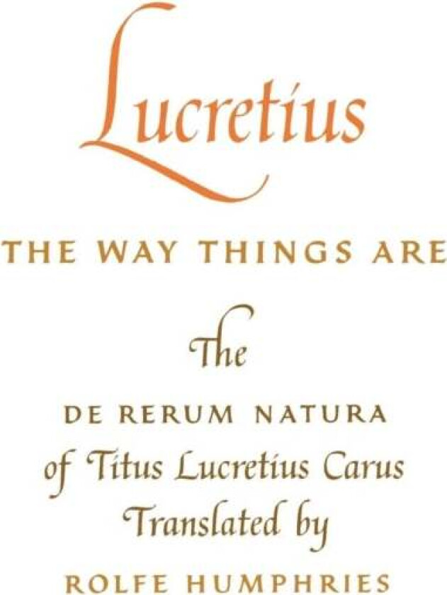 Lucretius: The Way Things Are av Lucretius