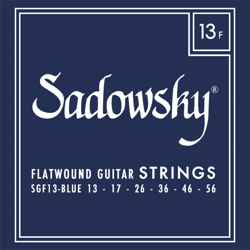 Blue Label Guitar String Set (013-056) Stainless Steel, Flatwound