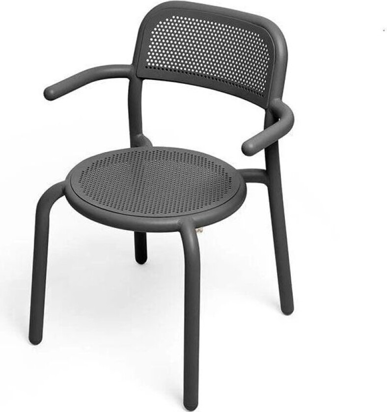 Toní Armchair Bistro Chair With Armrests - Anthracite