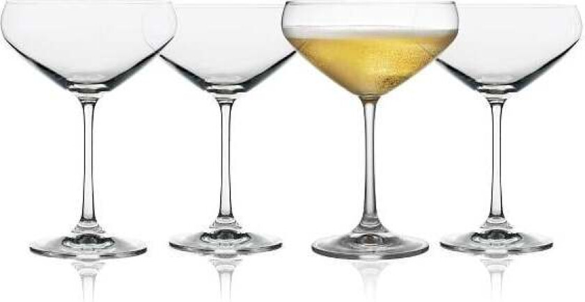 Juvel champagneglass coupe 34 cl 4-pakning Krystall