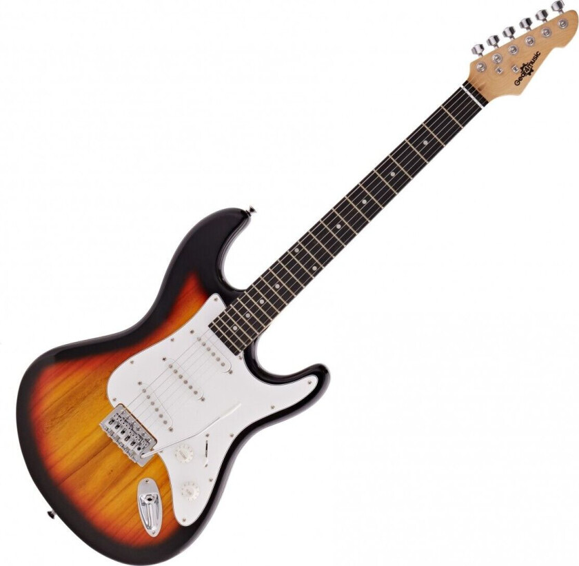 Gear4Music LA Elektrisk Gitar fra Gear4music Sunburst - Nesten ny