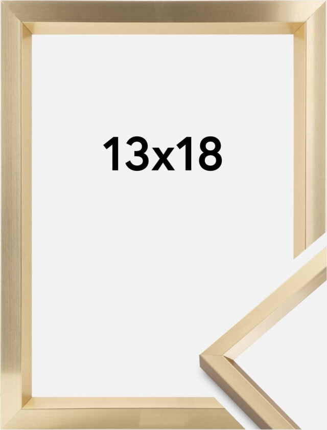 Ramme Steel Style Gull 13x18 Cm