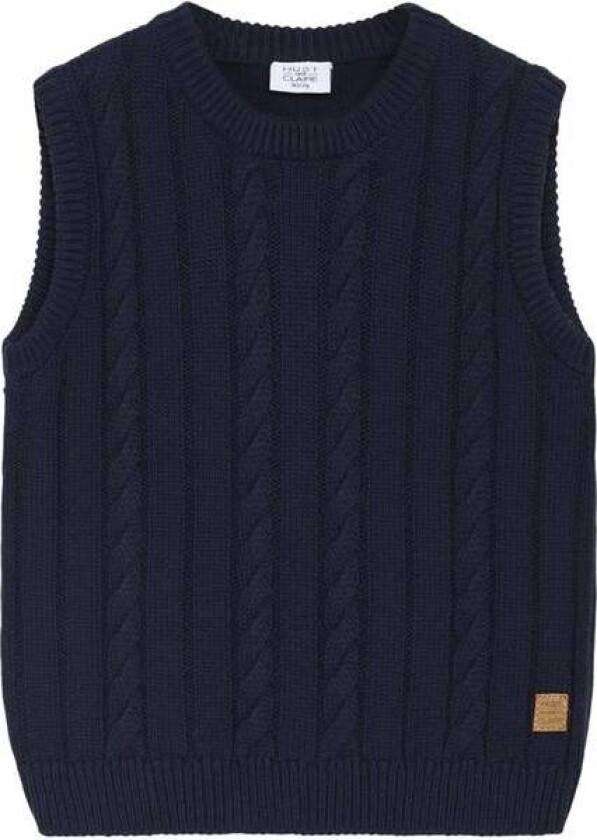 Hust & Claire Eigil Strikket Vest Til Barn, Navy