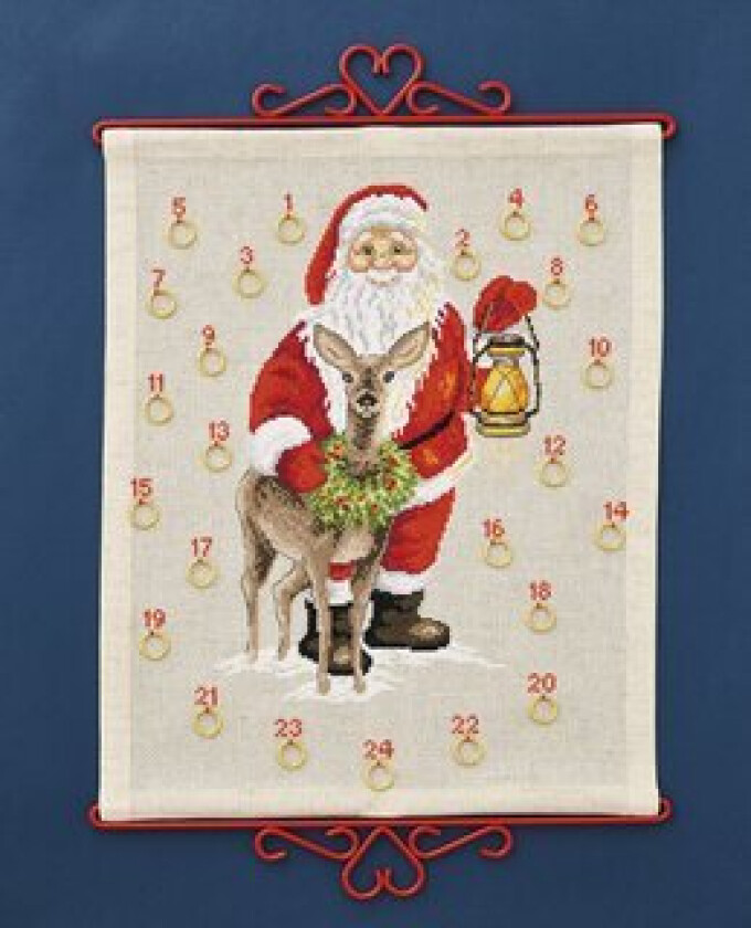 Broderipakke Kalender Nisse & Rådyr