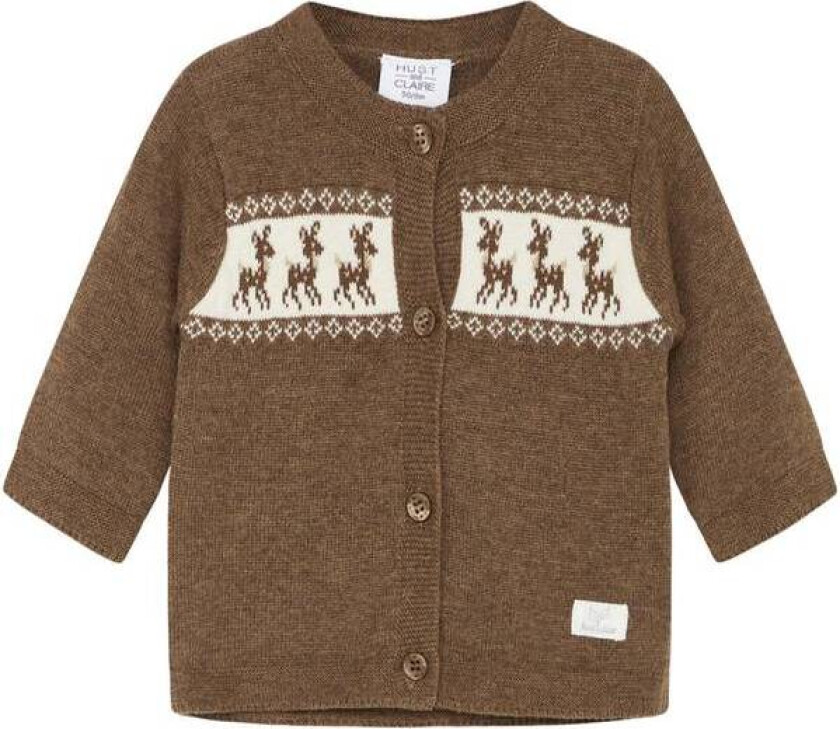 Bilde av Hust & Claire Cello Cardigan Til Baby, Cub Brown