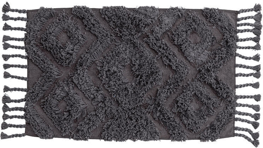 Hilma badematte 80x50cm mørk grå.