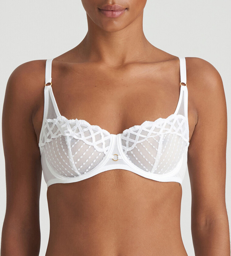 Marie Jo Jhana Balconette BH, Farge: Hvit, Størrelse: 85D, Kvinner
