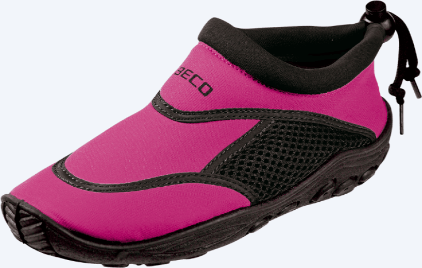 neopren badesko til barn - Pink/svart