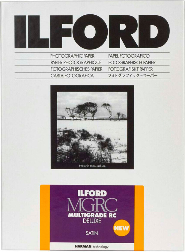 Bilde av Ilford Multigrade RC Deluxe Satin 25M fotopapir (13x18cm) 25pk