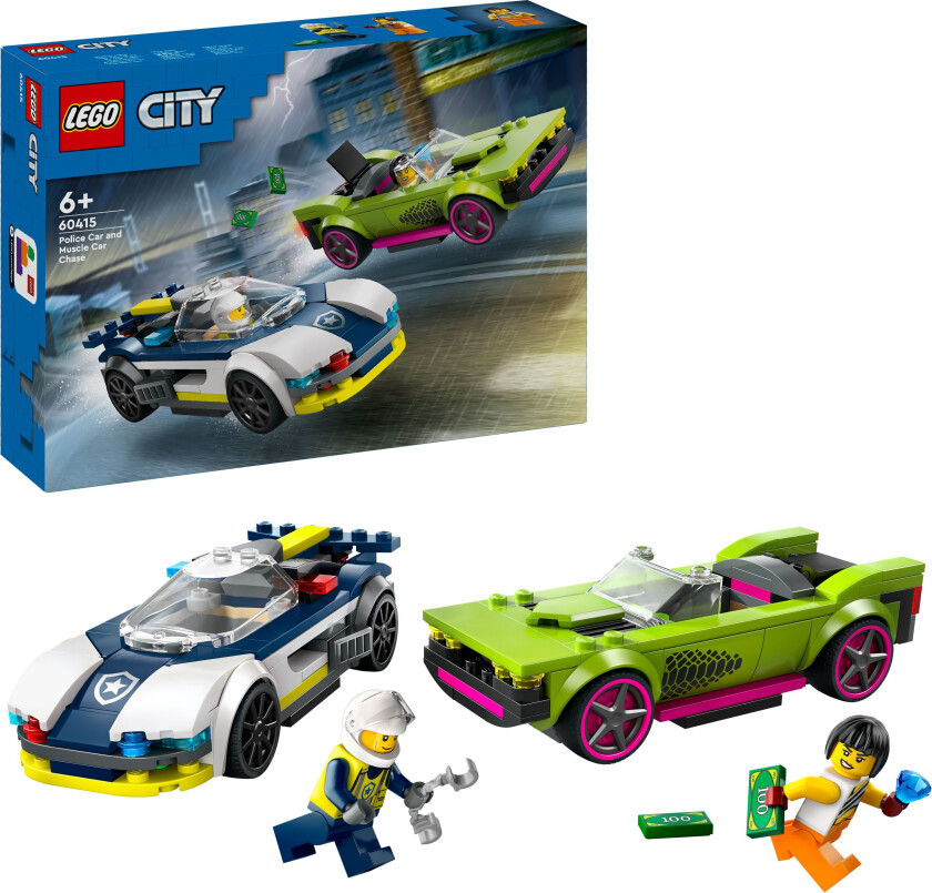 Lego City - Politibil På Muskelbil-Jakt 60415