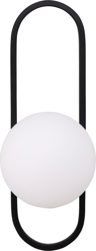 Alpes belysning vegglampe 15x19x40cm svart.