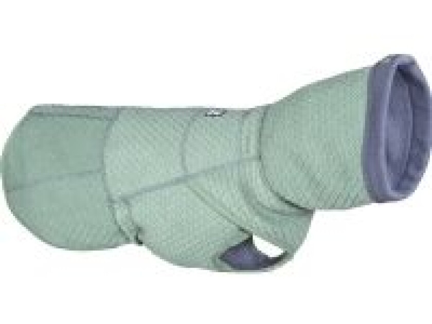 Hurtta Razzle-Dazzle Reversible Midlayer Hundjacka Grå/Grön (65 cm)
