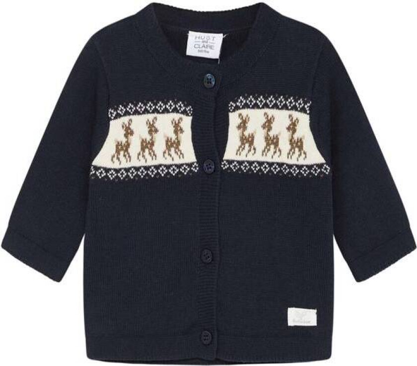 Bilde av Hust & Claire Cello Cardigan Til Baby, Navy