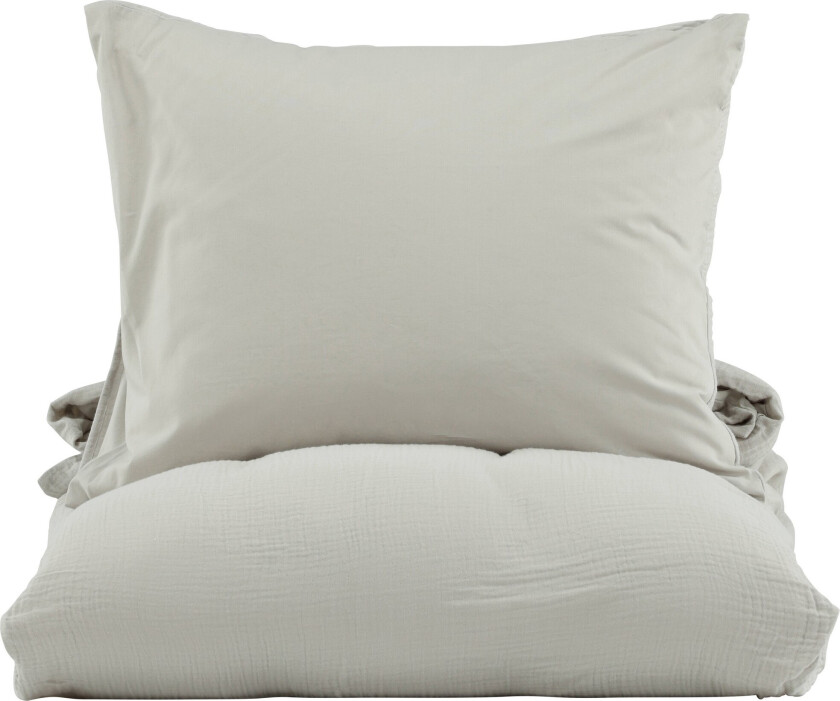 Mila sengesett 1 sett 200x150cm lysegrå.