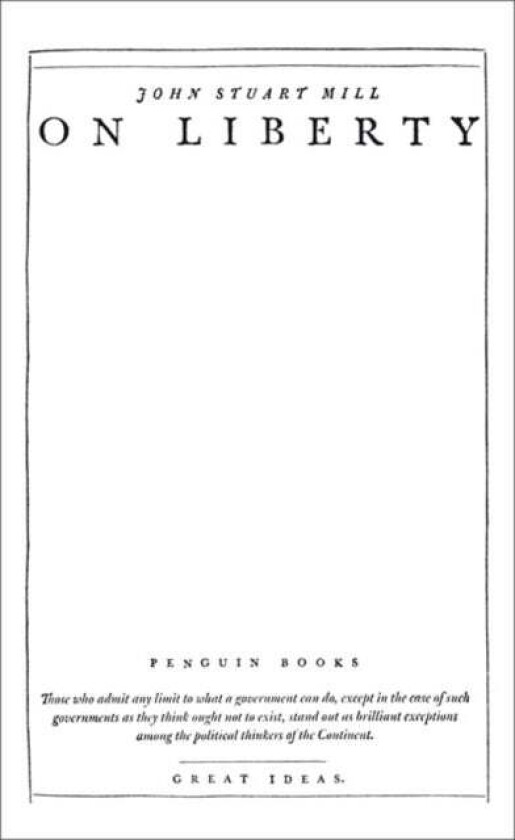 On Liberty av John Stuart Mill