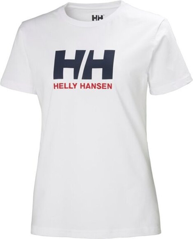 Dame HH Logo Klassisk T-skjorte Hvit M GullM