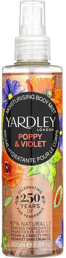 - Poppy and Violet Body Spray 200ml