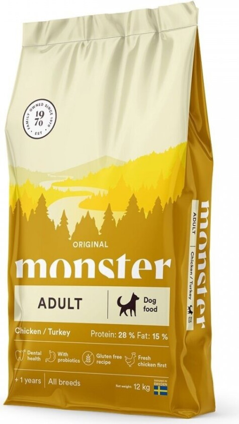 Monster Dog Adult All Breed Chicken & Turkey (12 kg)