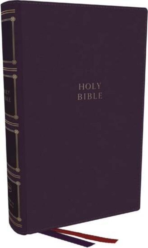 KJV Holy Bible: Compact Bible with 43,000 Center-Column Cross References, Purple Leathersoft (Red Le av Thomas Nelson