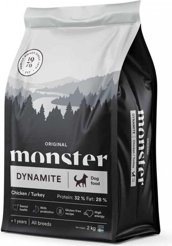 Monster Dog Adult All Breeds Dynamite Chicken & Turkey (2 kg)