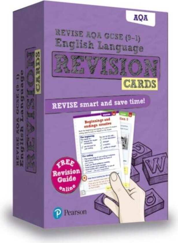Pearson REVISE AQA GCSE (9-1) English Language Revision Cards (with free online Revision Guide): For
