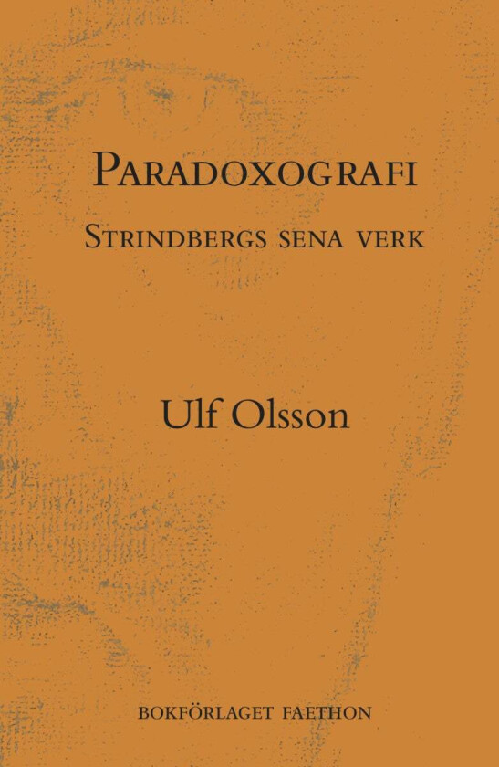 Paradoxografi av Ulf Olsson