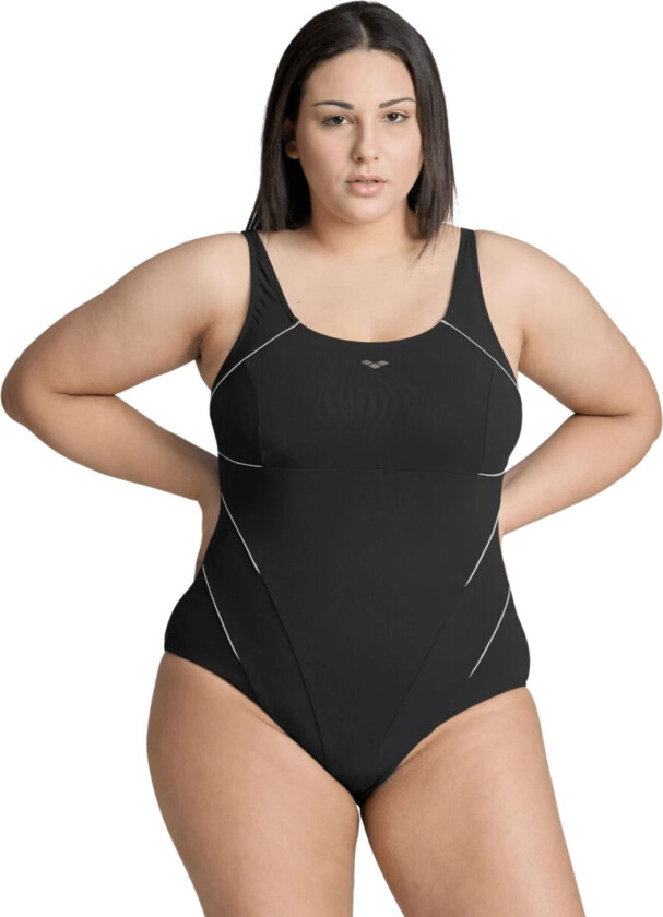 Arena Jewel One Piece R, badedrakt, dame BLACK-WHITE