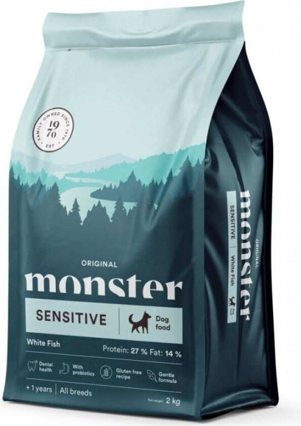Monster Dog Adult All Breed Sensitive White Fish (2 kg)