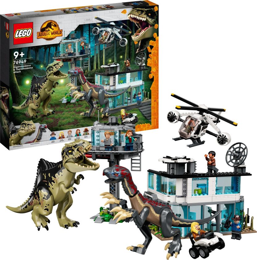 Lego Jurassic World - Giganotosaurus Og Therizinosaurus Angriper 76949