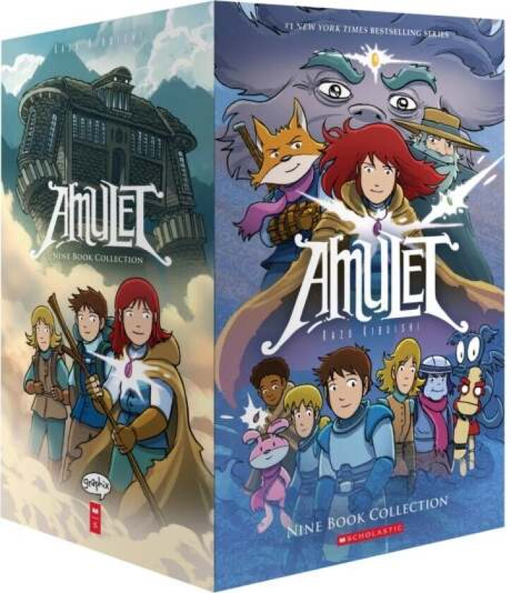 Amulet Box set 1-9 Graphix av Kazu Kibuishi
