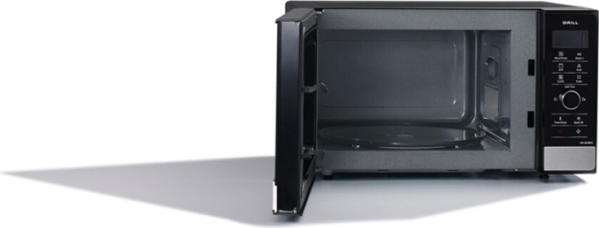 NN-GD38 - Mikrobølgeovn med grill - 23 liter - 1000 W - rustfritt stål / svart