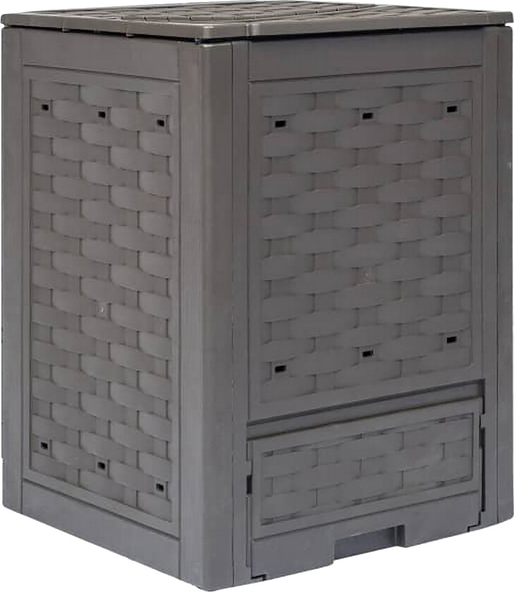 Kompostkasser 3 stk brun 60x60x83 cm -900 L