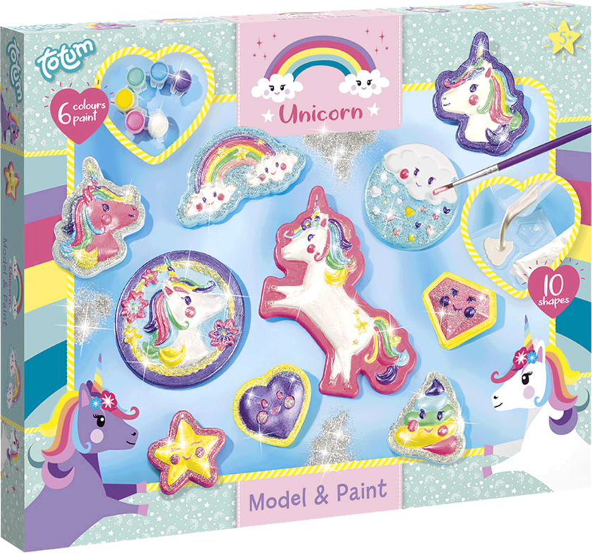 Paint and Design: Unicorn plaster cast set