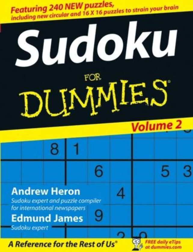 Sudoku For Dummies, Volume 2 av Andrew (Crosswords Ltd) Heron, Edmund (Crosswords Ltd) James