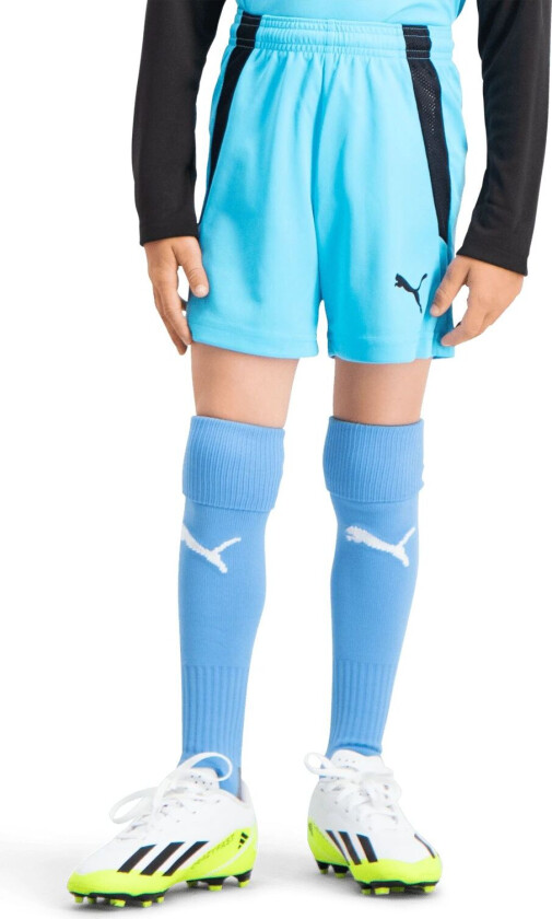 teamLIGA Shorts, fotballshorts junior Blue Atoll-puma Blac