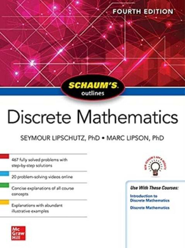 Schaum&#039;s Outline of Discrete Mathematics, Fourth Edition av Seymour Lipschutz, Marc Lipson