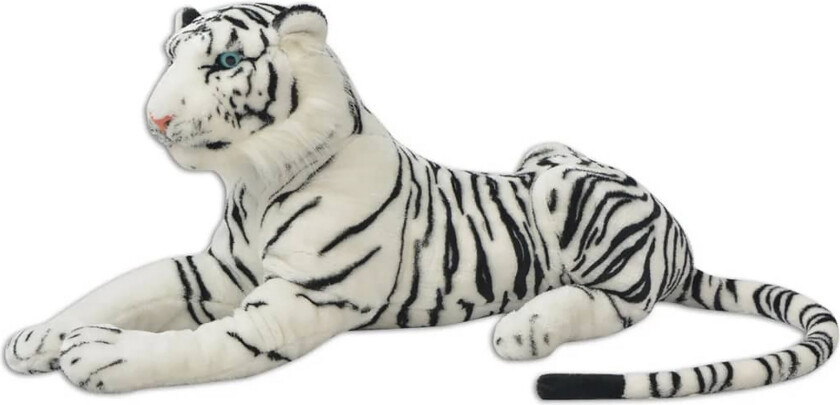 Tigerleke Plysj Hvit - XXL