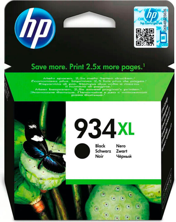 Hp Blekk Svart No.934xl