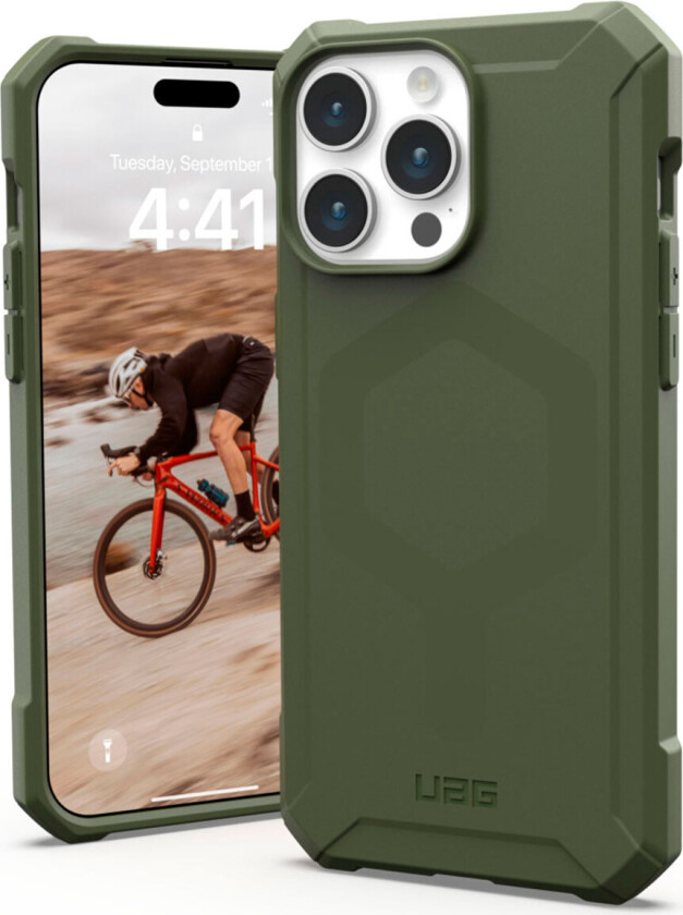 iPhone 15 Pro Max ESSENTIAL ARMOR Series Deksel - MagSafe Kompatibel - Olive