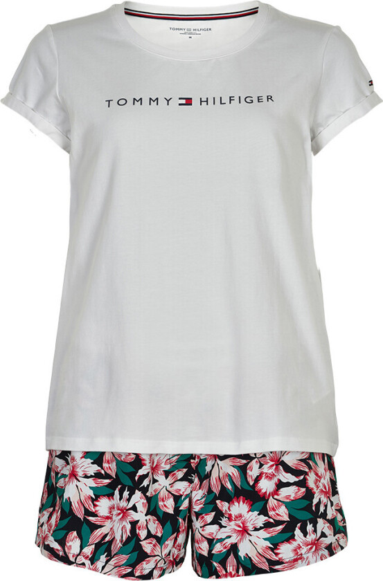 Tommy Hilfiger Lingeri Pyjamas, Farge: Hvit/tropical Floral, Størrelse: S, Kvinner