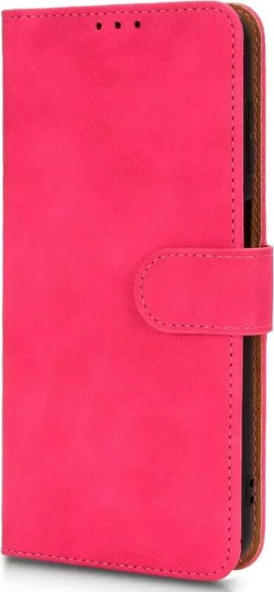 Samsung Galaxy M13 Lær Flip Deksel med Lommebok og Magnetisk Lukking - Rosa