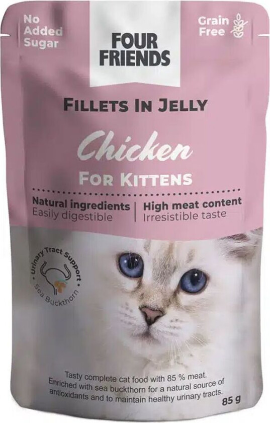 Four Friends Kitten Chicken in Jelly 85 g