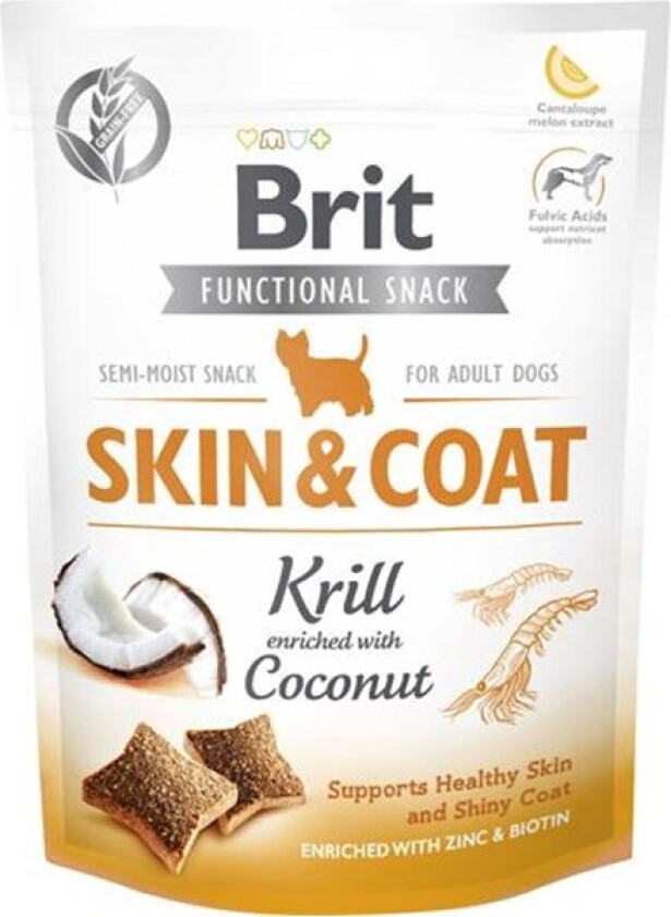 Brit Care Functional Snack Skin &Coat Krill 150 g