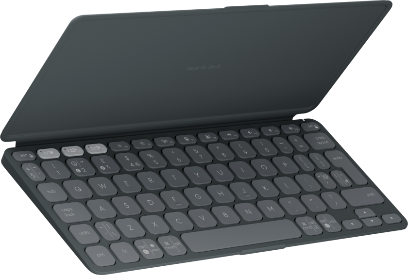 Keys-To-Go 2 Portable Wireless Keyboard - Graphite - Tastatur - Nordisk - Svart
