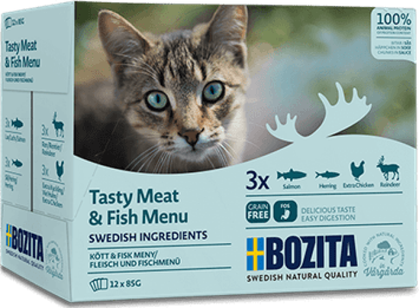 Bozita Multibox med Kjøtt & Fisk 12x85 g