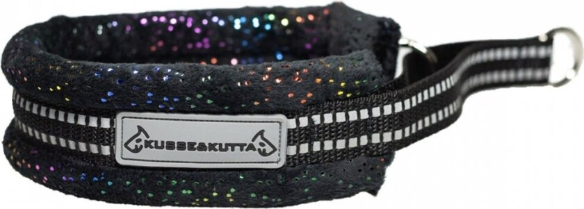 Kusse&Kutta Hundhalsband Svart Glitter (3)